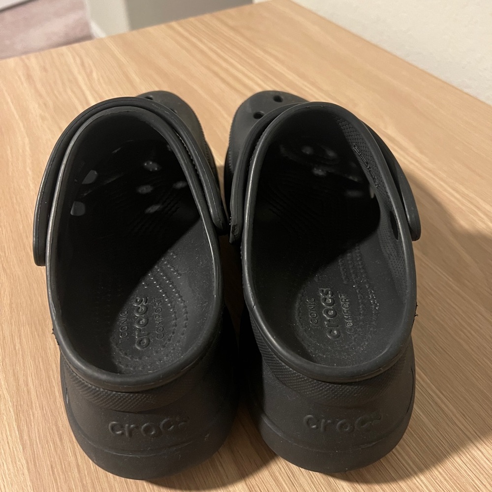 CROCS Platform Clogs in Black - Picture 5 of 6